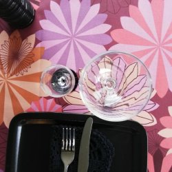 Rund Tekstildug Engel Purple 140 cm