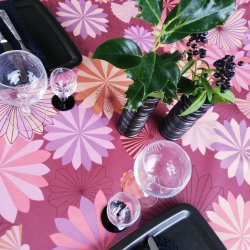 Rund Tekstildug Engel Purple 140 cm