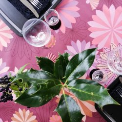 Rund Tekstildug Engel Purple 140 cm