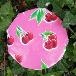 Rund voksdug med Elastik Cherry Red 119 cm