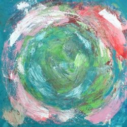 Jordkloden Maleri 60 x 60 cm