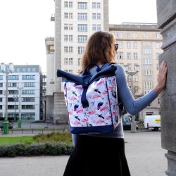 Cykeltaske Flamingo med Rygsk