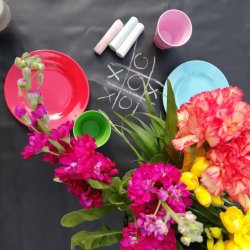 Brnevoksdug til kridttegning