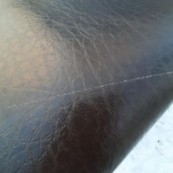 Rund voksdug 139 cm BrunSort Lderlook