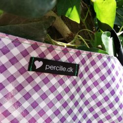 Brneforklde Voksdug Lilla med Grn Lomme