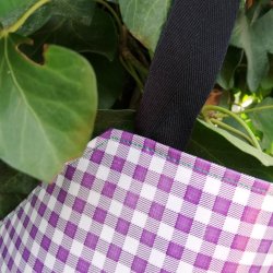 Brneforklde Voksdug Lilla med Grn Lomme