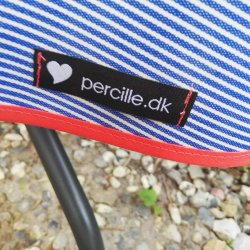 Rund voksdug 140 cm Bl Strib 