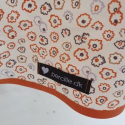 Rund tekstildug 139 cm Orange Blomst Otella