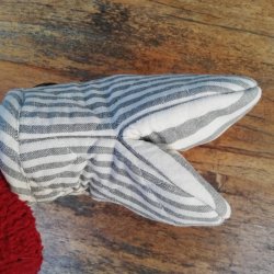 Grydelapper Lys Gr Frog Medium 2 stk