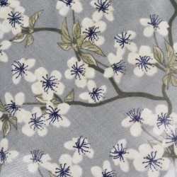 Rund Voksdug Elastik Au Maison Amalie Dusty Blue 140 cm