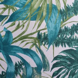 Rund tekstildug 140 cm Petrol Jungle