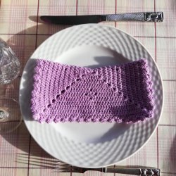 Tekstildug Retro Lilla og Rosa