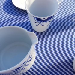 Voksdug Bl Strib 140 cm Au Maison