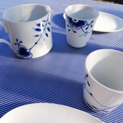 Voksdug Bl Strib 140 cm Au Maison