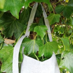 Forklde i stof ensfarvet gr