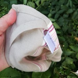 Viskestykke Edith Stribet Rosa