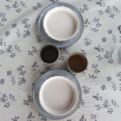 Au Maison Voksdug Alberte Bl Rund med Elastik 100 cm OUTLET