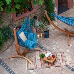 St med trstativ Udine og Hngestol Blue Zebra