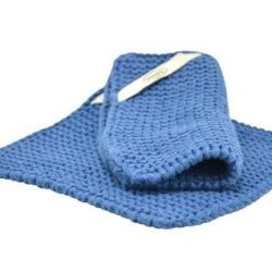 Grydelapper Strikket i Bl 