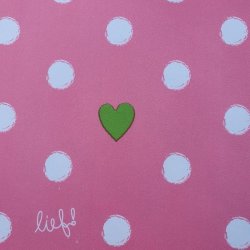 Rund voksdug 140 cm Pink Krlighed