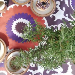 Tekstildug Retro Brun og Orange