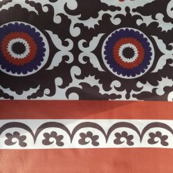 Tekstildug Retro Brun og Orange