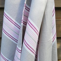 Viskestykke Edith Stribet Rosa