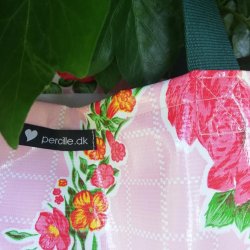 Taske Rosa Rosendal i Voksdug