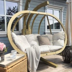 Globo Royal Creme Vandafvisende Hngesofa