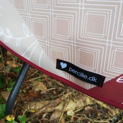 Rund voksdug 118 Bordeaux mnster