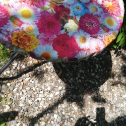 Rund Voksdug med Elastik Flower Power 139 cm