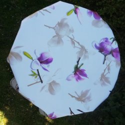 Rund voksdug 140 cm Magnolia