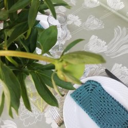 Tekstildug Morgengry Salvie