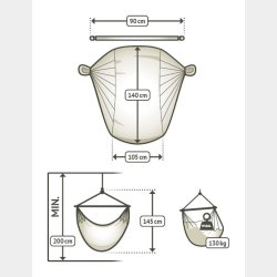 Habana kologisk Single Hngestol Latte