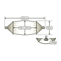 CHILLOUNGE Green Bay Single Hngekje