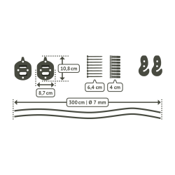 CasaMount Allround- monteringsst til hngekjer - Sort