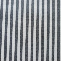 Sort Hvid Stribet Vinyldug 140 cm