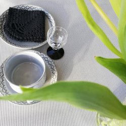 Voksdug Gr Stribe Au Maison