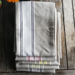 Viskestykke Edith Stribet Lilla