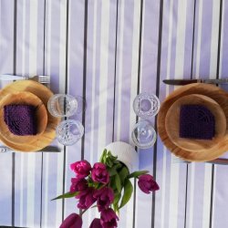 Tekstildug Lilla Stribella