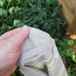 Viskestykke Edith Stribet Gr/Gul