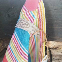 Solwang Viskestykke Rd/Gul/Turkis kotex