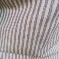 Forklde i stof med striber i rosa