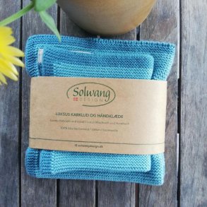 Luksus Karklud og Hndklde St i Petrolfarvet