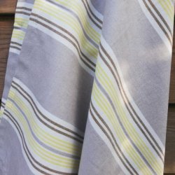 Viskestykke Edith Stribet Gr/Gul