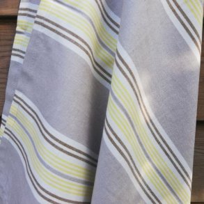 Viskestykke Edith Stribet Gr/Gul