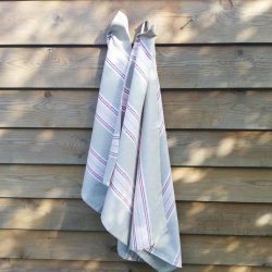 Viskestykke Edith Stribet Rosa