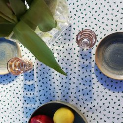 Voksdug Grn Hjerte Emerald 140 cm