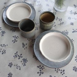 Au Maison Voksdug Alberte Bl Rund med Elastik 100 cm OUTLET