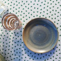 Voksdug Grn Hjerte Emerald 140 cm